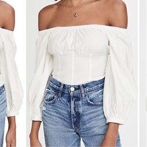 Reformation White Truffle Top